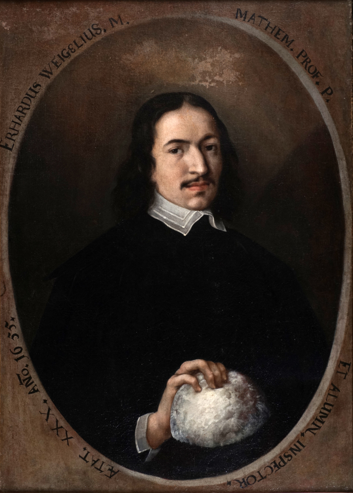 Erhard Weigel(1625 -1699), Öl auf Leinwand von Christian Richter, 1655, Kustodie der Universität Jena